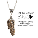 Rare Fulgurite Pendant, Petrified Lightning