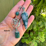 Moss Agate Pendulum