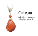 Carnelian Healing Energy Necklace