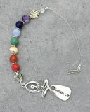 Peaceful Journey Car Charm with Chakra Stones