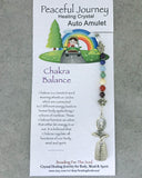 Peaceful Journey Car Charm with Chakra Stones