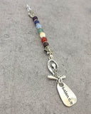 Peaceful Journey Car Charm with Chakra Stones