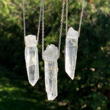 Lemurian Seed Quartz Empathic Warrior Pendant