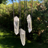 Lemurian Seed Quartz Empathic Warrior Pendant