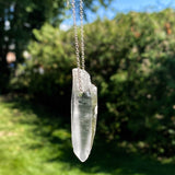 Lemurian Seed Quartz Empathic Warrior Pendant