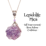 Lepidolite Mica Necklace