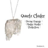 Clear Quartz Cluster Pendant