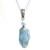 Raw Aquamarine Pendant