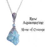 Raw Aquamarine Pendant