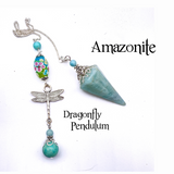 Amazonite Dragonfly Dowsing Pendulum