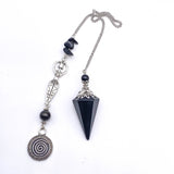 Black Obsidian Goddess Pendulum