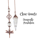 Clear Quartz Dragonfly Pendulum