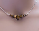 Tiger’s Eye Inner Strength Bar Necklace