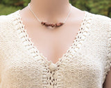 Goldstone Healing Bar Necklace