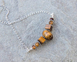 Tiger’s Eye Inner Strength Bar Necklace