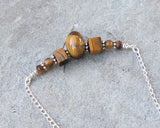 Tiger’s Eye Inner Strength Bar Necklace