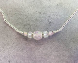 Rose Quartz Peace & Harmony Bar Necklace