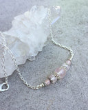 Rose Quartz Peace & Harmony Bar Necklace