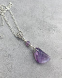 Tumbled Amethyst Necklace