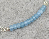 Chalcedony Bar Necklace