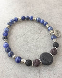 Sodalite Oil Diffuser Bracelet