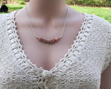 Rhodochrosite Bar Necklace