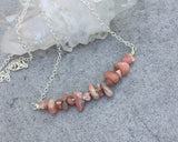 Rhodochrosite Bar Necklace