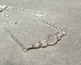 Rose Quartz Peace & Harmony Bar Necklace