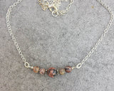 Leopardskin Jasper Bar Necklace