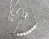 Mother of Pearl Bar Necklace