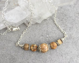 Picture Jasper Bar Necklace