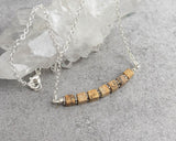 Picture Jasper Protection Bar Necklace