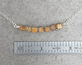 Picture Jasper Protection Bar Necklace