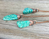 Amazonite Copper Electroformed Necklace