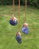 Sodalite Copper Electroformed Pendant