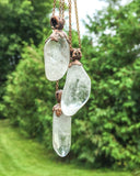 Clear Quartz Crystal Copper Electroformed Pendant