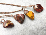 Mookaite Jasper Electroformed Copper Pendant