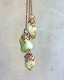 Lemon Chrysoprase Copper Electroformed Pendant