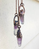 Vera Cruz Amethyst Copper Electroformed Pendant