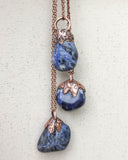 Sodalite Copper Electroformed Pendant