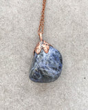 Sodalite Copper Electroformed Pendant