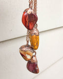 Mookaite Jasper Electroformed Copper Pendant