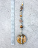 Tiger’s Eye Goddess Om Auto Amulet