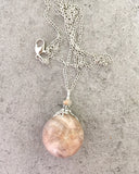 Peach Moonstone Necklace