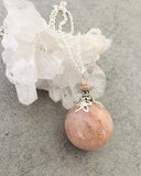 Peach Moonstone Necklace