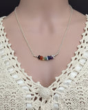 Chakra Balance Meditation Yoga Bar Necklace