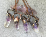 Vera Cruz Amethyst Copper Electroformed Pendant