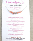 Rhodochrosite Bar Necklace