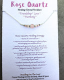 Rose Quartz Peace & Harmony Bar Necklace