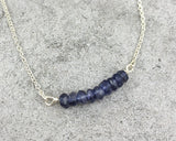 Iolite Bar Necklace